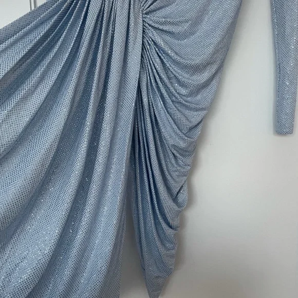 ❌SOLD❌ALEXANDRE VAUTHIER Draped Crystal Embellished Stretch Jersey Mini Dress - Picture 10 of 12